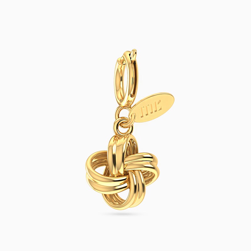 Miss L' by L'azurde Clover Knot Charm In 14K Gold - Image 1